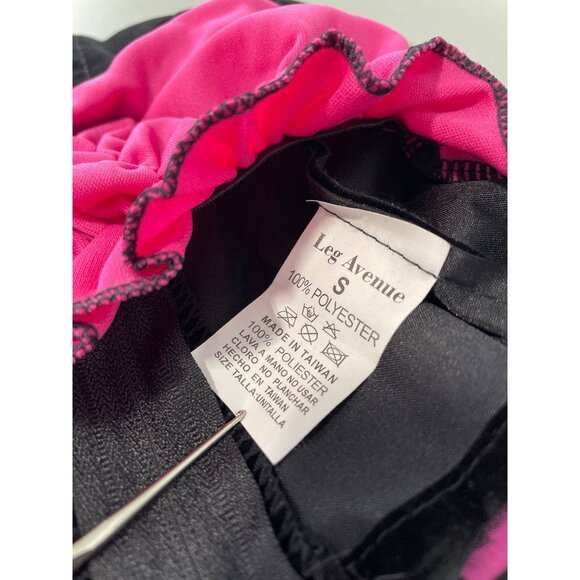 Leg Avenue 2 PC Witch Costume Size Small Pink Black Velvet Flocked Peasant NEW - Picture 5 of 6